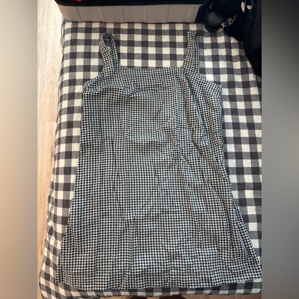 a new day Black and White Checkered Mini Dress